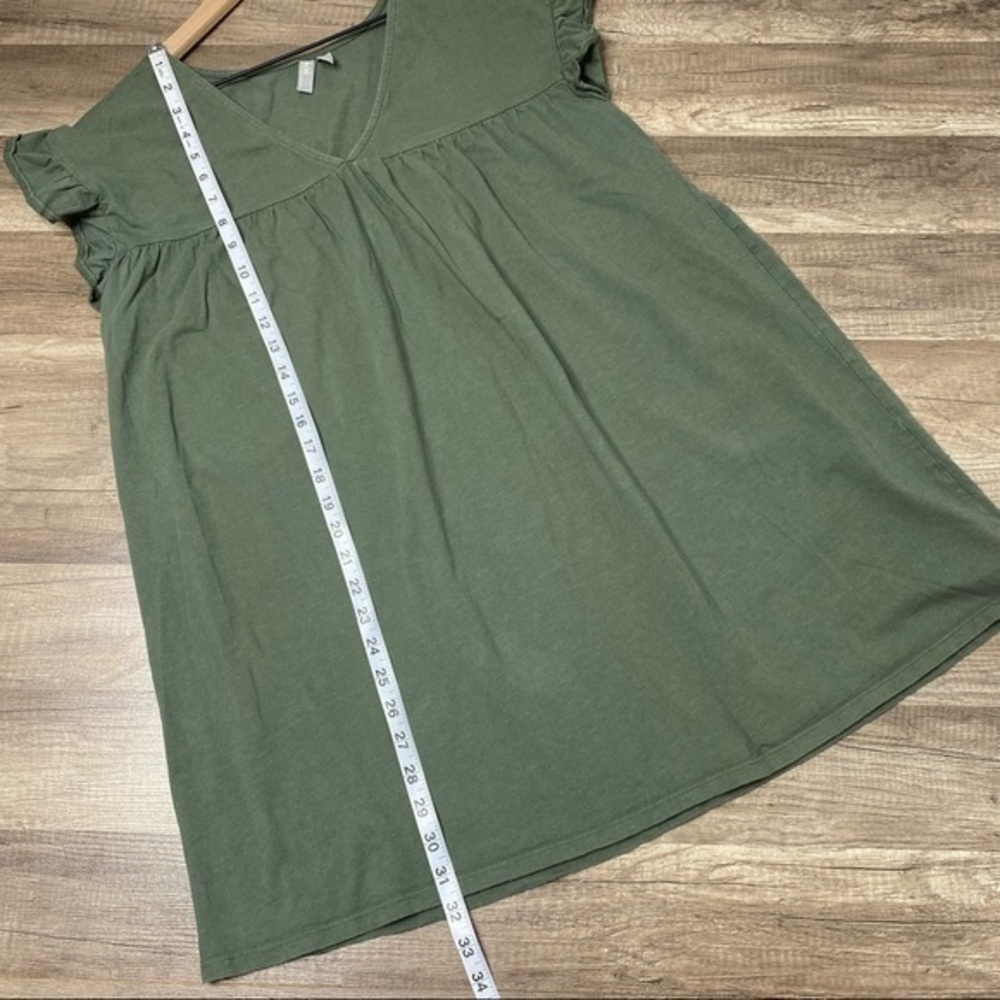 ASOS Green Ruffle Shift Dress size 8 - Picture 8 of 11